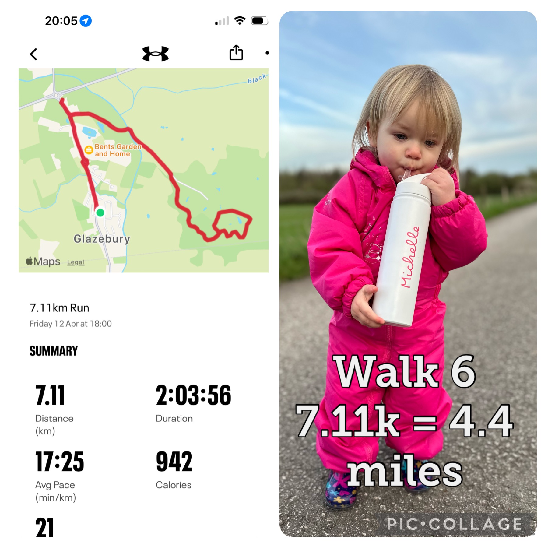 6th walk completed